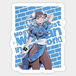 Chun Li Blue Sticker